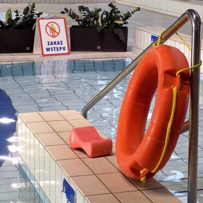 potykacz pcv oznakowanie basen mosir mińsk mazowiecki