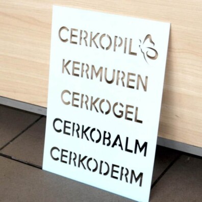 szablon pcv do malowania liter napisów