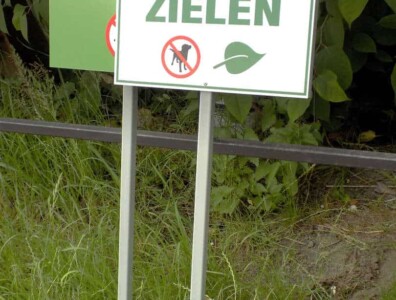 Dibond zamiast blachy - tabliczki dwustronne szanuj zieleń