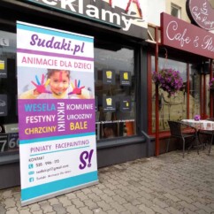 rollup drukowany na banerz blockout 100 x 200 cm