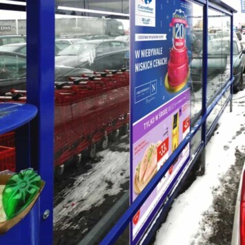 Carrefour mińsk mazowiecki wizualizacja plakatu na parking