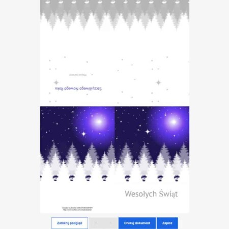 Szablony do druku kartek okolicznościowych Poligrafia 4