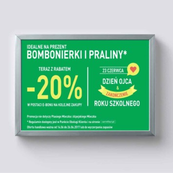 ramka plakat dzien ojca carrefour mińsk