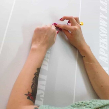 Przygotowanie naklejki samoprzylepnej z folii mrożonej