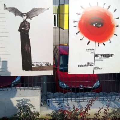 druk reprodukcji plakatów na wystawę uliczną Mińsk Kaja