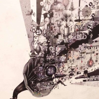 reprodukcja plakatu na PCV wystawa Mińsk Kaja Ryszard