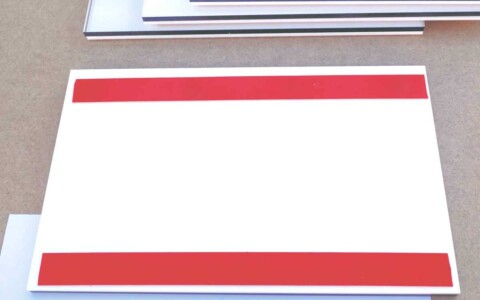 tabliczka z pleksiglasu przydrzwiowa z taśmą dwustronnie klejącą