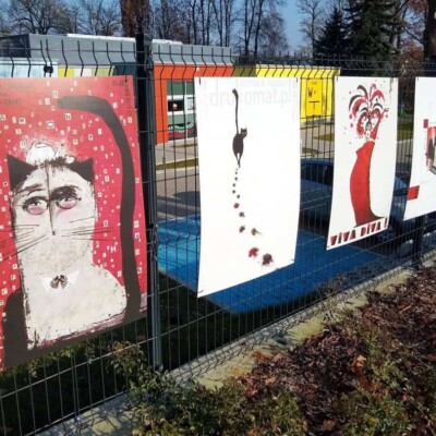 wystawa uliczna Mińsk Kaja kopie plakatów na tworzywie