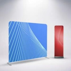 reklamowe ścianki tekstylne systemy wystawiennicze