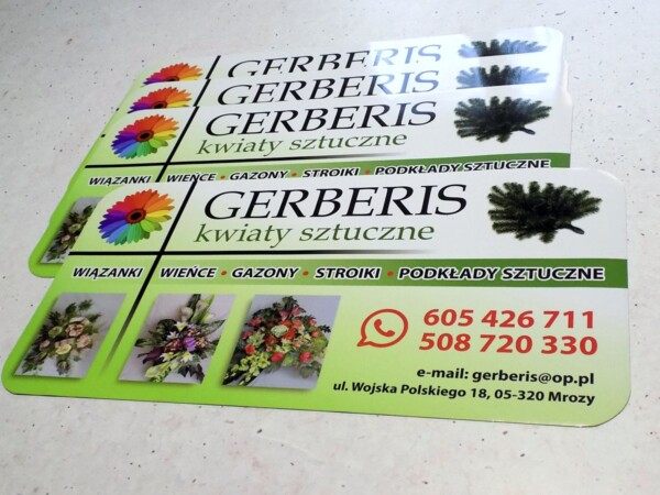 Reklama magnetyczna naklejka 002 magnesy reklamowe