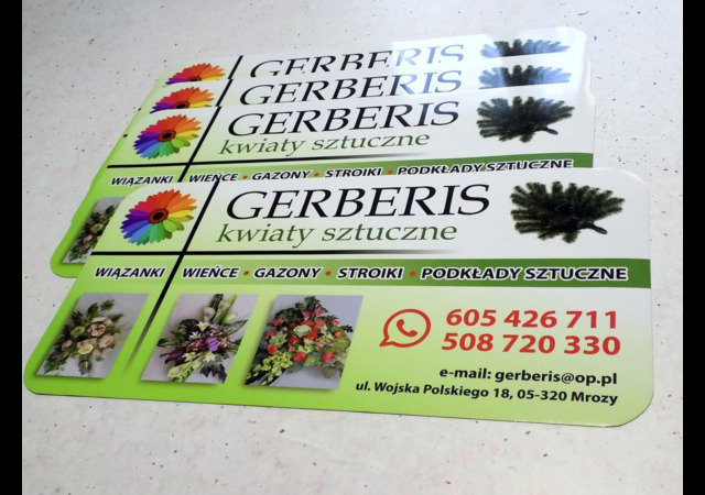 Reklama magnetyczna naklejka 002 magnesy reklamowe