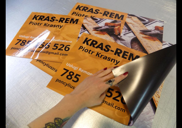 Reklama magnetyczna naklejka 016 magnesy reklamowe