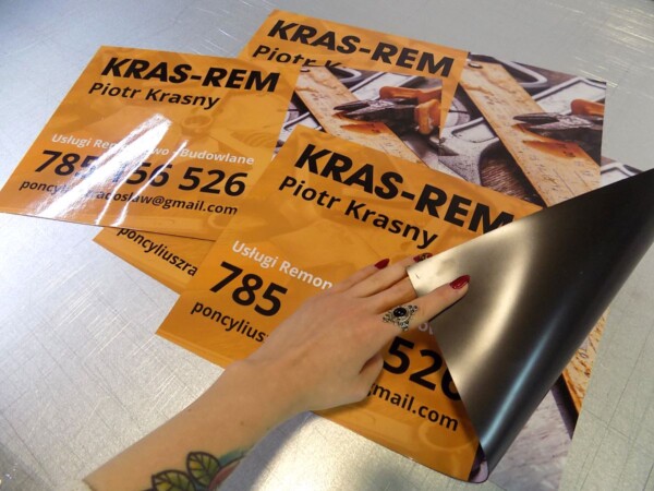 Reklama magnetyczna naklejka 016 magnesy reklamowe