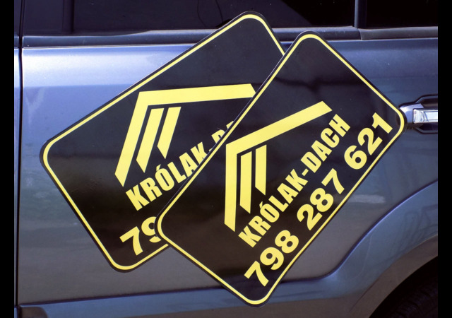 Reklama magnetyczna naklejka 030 magnesy reklamowe