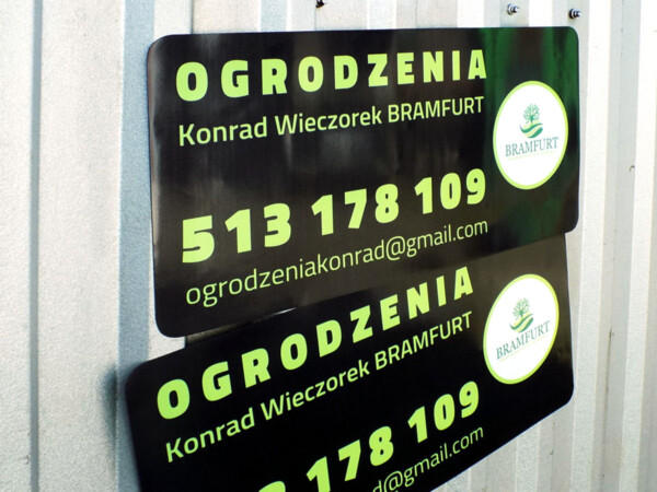 Reklama magnetyczna naklejka 034 magnesy reklamowe