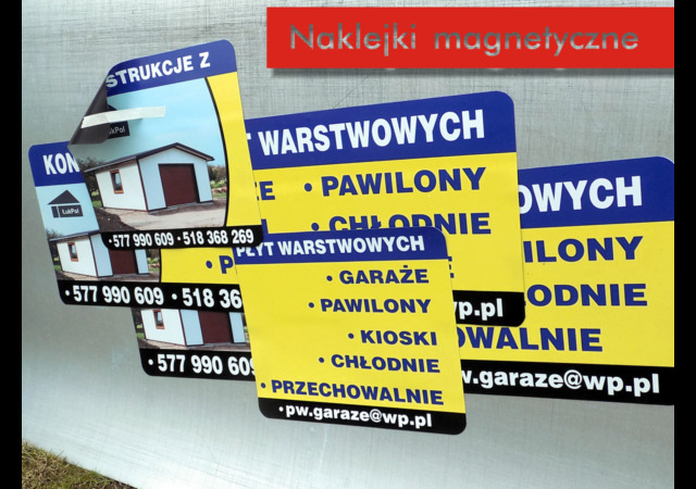 Reklama magnetyczna naklejka 035 magnesy reklamowe