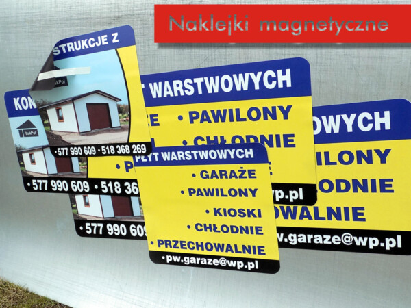 Reklama magnetyczna naklejka 035 magnesy reklamowe