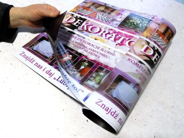 Reklama magnetyczna naklejka 045 magnesy reklamowe