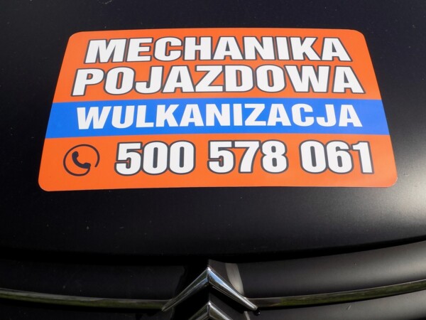 Reklama magnetyczna naklejka 054 magnesy reklamowe