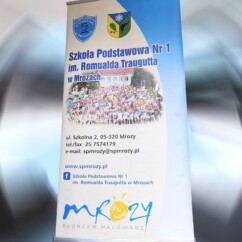 rollup dla szkoły przenośna reklama