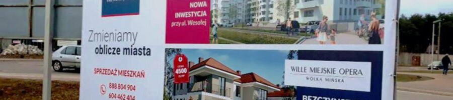 Baner na billboard bilbord reklama drukowana