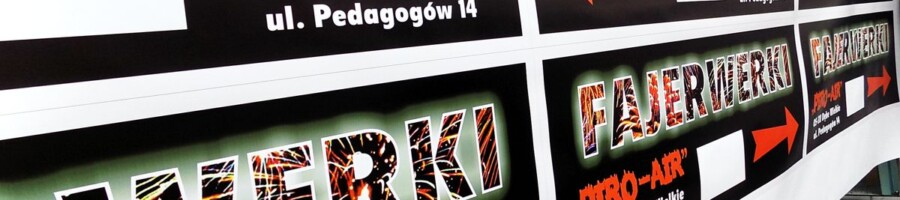 Druk banerów reklamowych – produkcja banery promocyjne