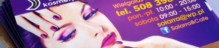 Druk ulotek firmowych poligrafia reklamowa