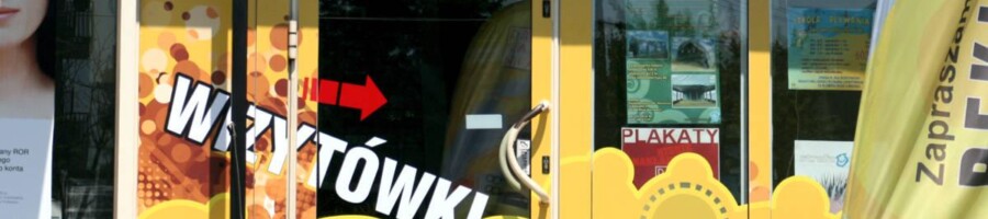Drukarnia Mińsk reklama na szyby druk reklamy