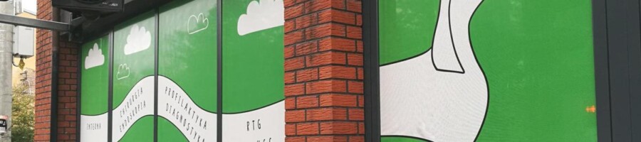 Drukowanie reklamy na szyby witryny reklama na okna