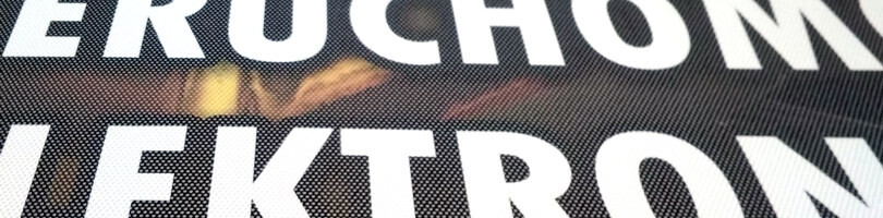 Dziurkowana reklama perforowana folia druk OWV