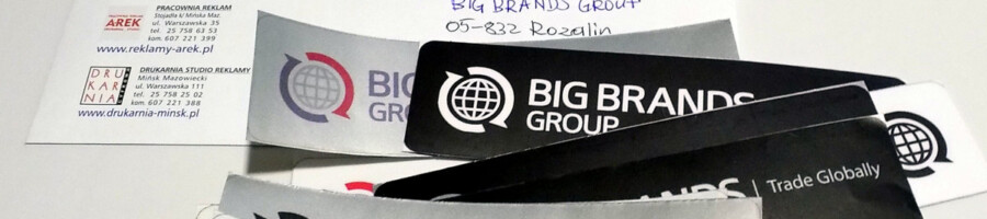 Próbki próbne wydruki proofy reklamy