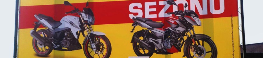 baner reklamowy napinany w ramie stalowej