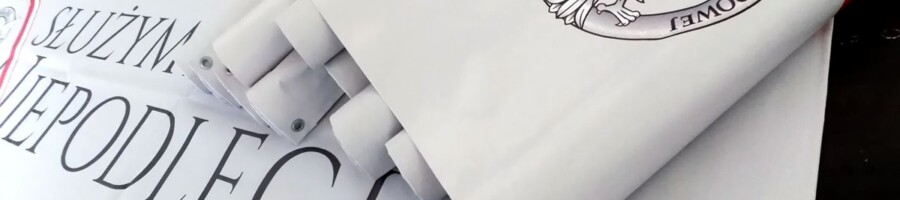 banery okolicznościowe drukowane na materiale winylowym