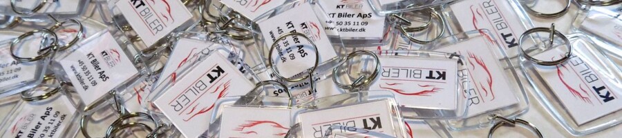 breloki reklamowe z wkładką drukowaną