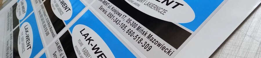 drukowanie naklejek samoprzylepnych druk dla firmy