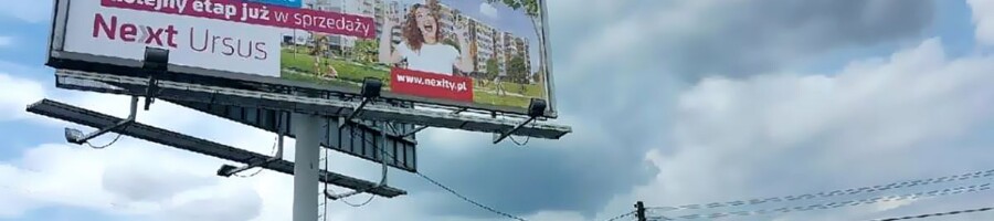 duży billboard druk i wyklejanie plakatu 12x4m