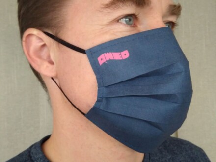 Nadruk firmowy reklamowy maseczka z logo firmowym