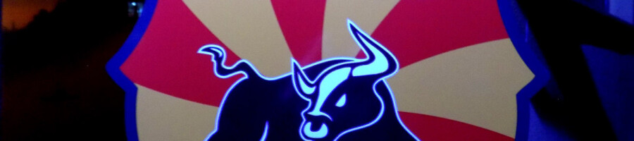 naklejka logo corrida druk na folii samoprzylepnej
