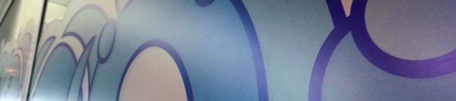 naklejka mrożona folia drukowana na szyby