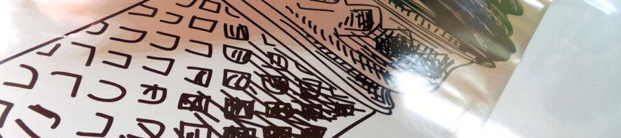 naklejka na szybę druk na folii mrożonej