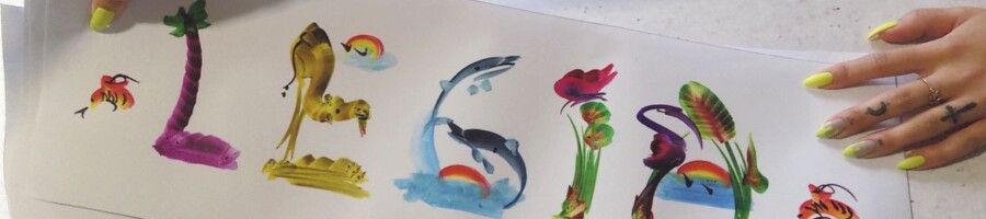 naklejki wydrukowane na folii grafika skanowana