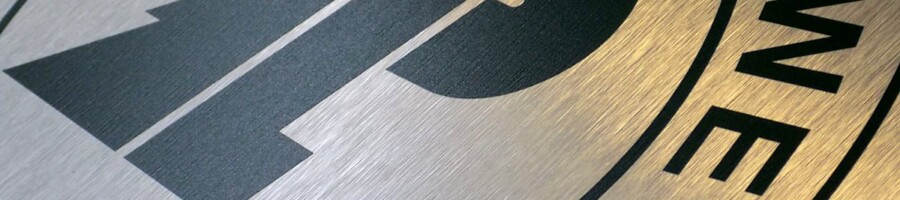 okrągłe logo nadruk ploterem UV