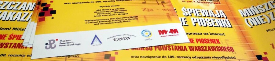 plakaty afisze druk ogłoszeń