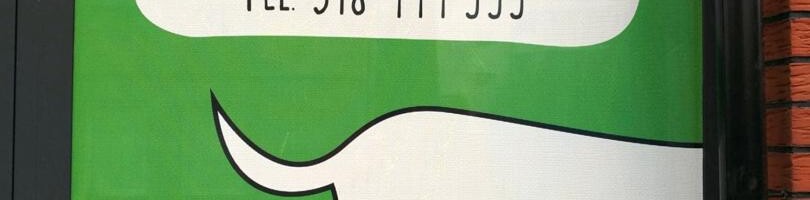 reklama na szyby folia dziurkowana z nadrukiem