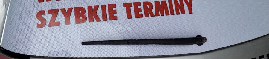 reklama na szyby samochodu perforowany wydruk