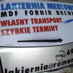 reklama na szyby samochodu perforowany wydruk