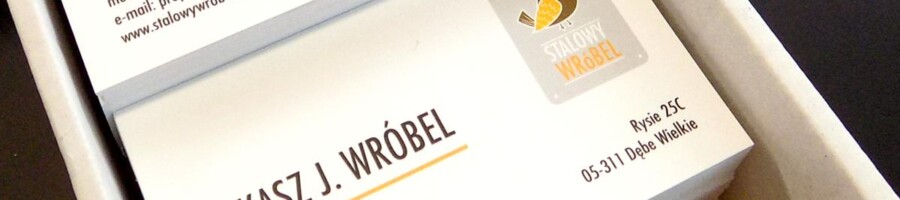 wizytówki projektowanie logo i drukowanie