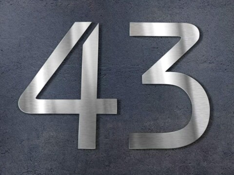 Litery napisy cyfry INOX ze stali nierdzewnej | Alternatywne materiały do wykonania napisów