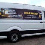 Reklama firmy na tabor flotowy samochód dostawczy