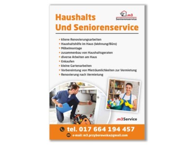 Ulotki firmowe, reklamówki, projektowanie ulotek. Reklama dla polskiej firmy w Niemczech